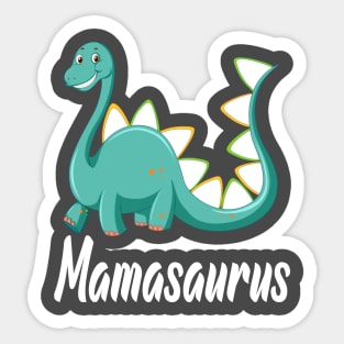 Mamasaurus Dinosaur Mom Sticker